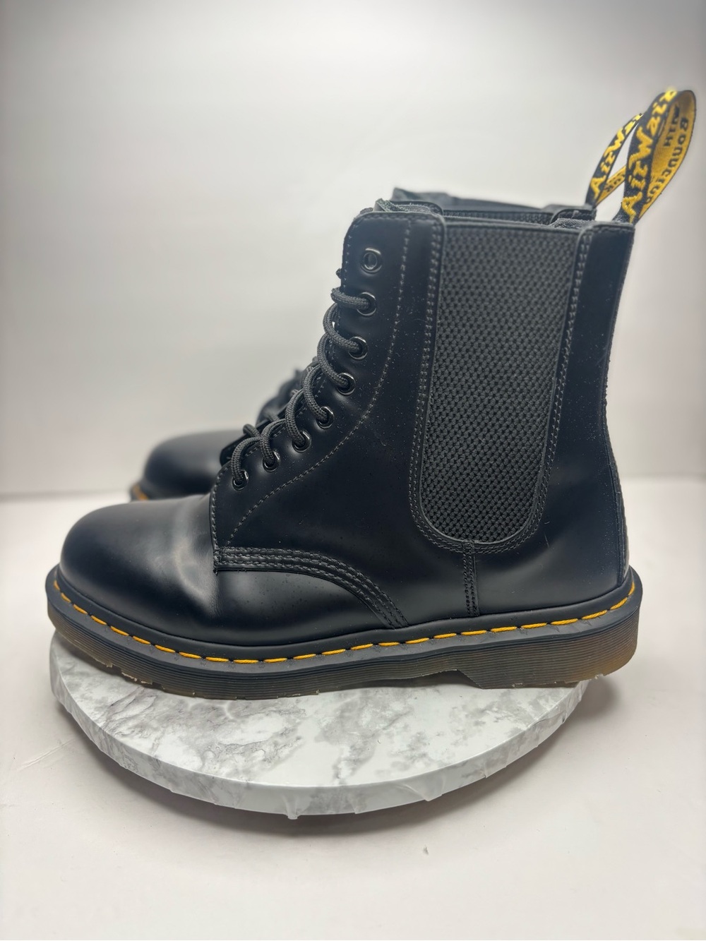 Size 10-Dr. Martens Unisex 1460 Harper Martin Boots in black